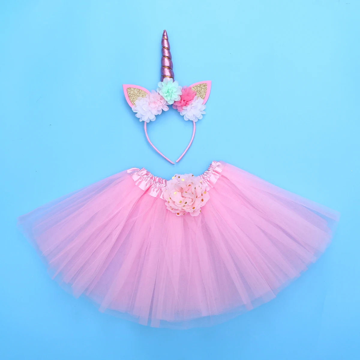 

Headb Skirt Set Girls Fairy Costumes Kids Costume Parties Cosplay Unicorn Girl Tutu Skirt Unicorn Design Birthday Gift
