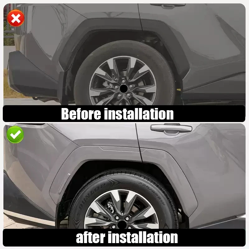 For Toyota RAV4 XA60 2026 2027 Car wheel arch decorative strip made of ABS material fixed and installed with screws