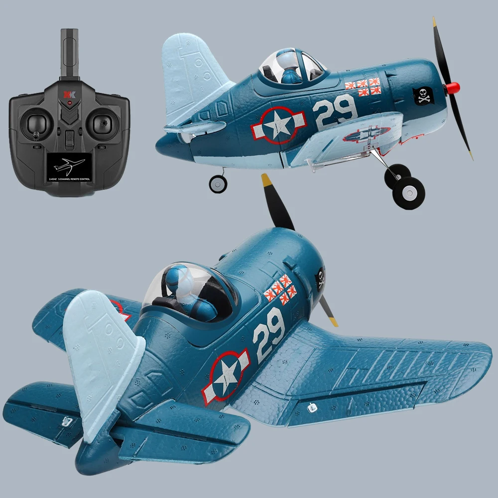 

Q Version Remote Control Aircraft 4-Channel Epp RC Plane 6-Gyroscopes 3D Stunt Flight For Beginners Experts 12 Minutes Flight