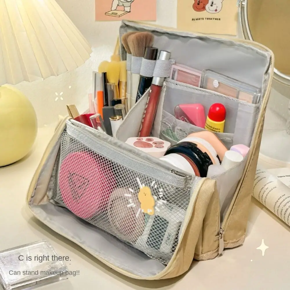 

Extra Large Capacity Pencil Case Multi-Compartment Multi-layer Pen Bag Polyester High Aesthetic Storage Bag School Supplies