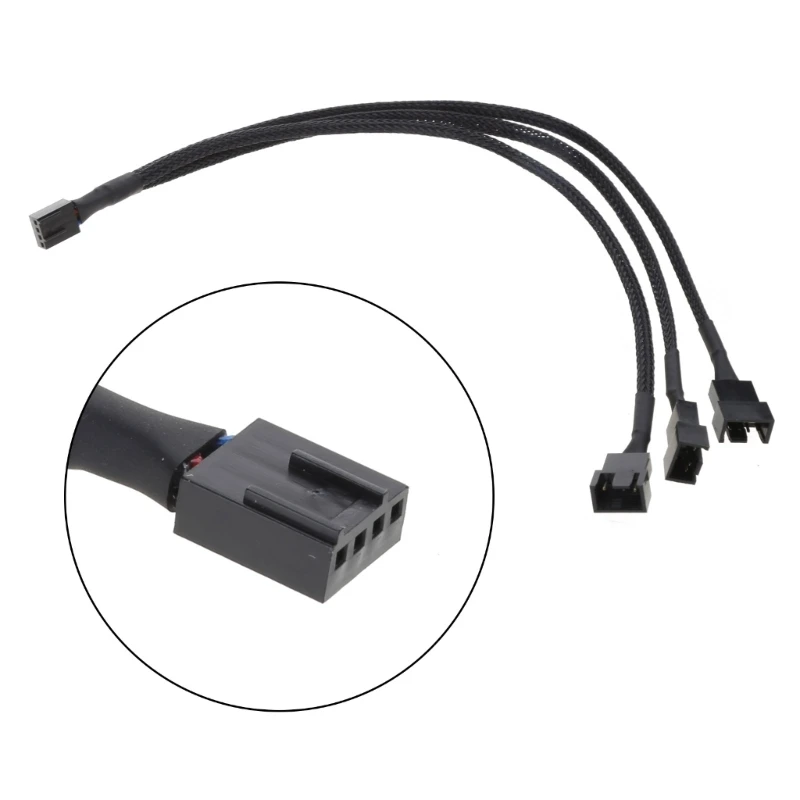 Lüfter-Hub, CPU-Kühl-HUB, 1 bis 3 Anschlüsse, 12 V, 3-poliger Lüfter, PWM-Lüfter-Hub, SATA-Controller, Netzteil,