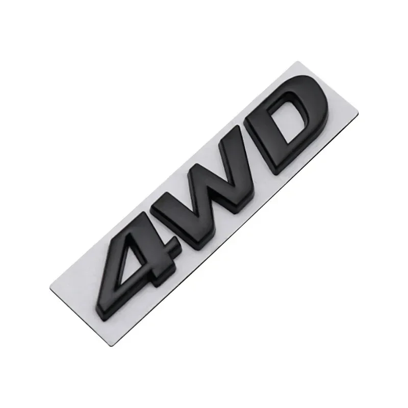 3D Metal Car 4WD Logo For Hyundai IX25 IX35 i20 i30 Tucson Santafe personality four-wheel drive tail label stickers Trunk letter view 5