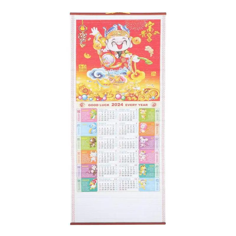 

Chinese New Year Calendar Scroll 2024 Year Of Dragon Wall Calendar For Daily Weekly Planner Scheduler Home