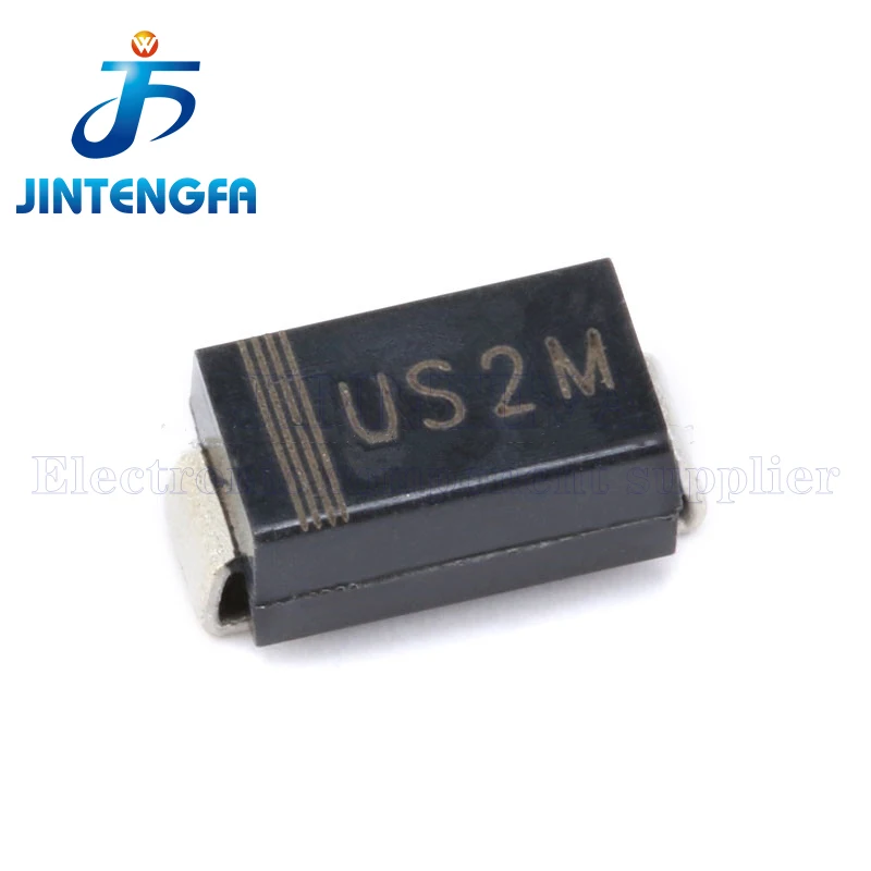 2000 Stück RS1M RS2M FR107 US1M US2M UF4007 SMA DO-214AC SMD-Dioden, schnelle Gleichrichter, 1A, 2A, 1000V – Detail 7