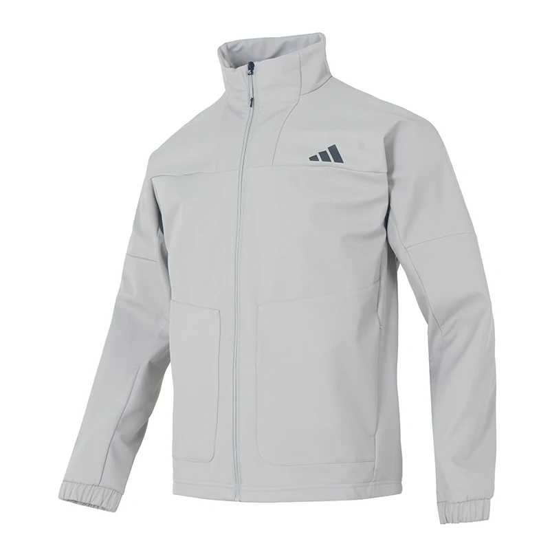 

Мужская спортивная одежда Adidas, модная тканая куртка с воротником-стойкой, уличная ветрозащитная тренировочная куртка для бега Kr8297