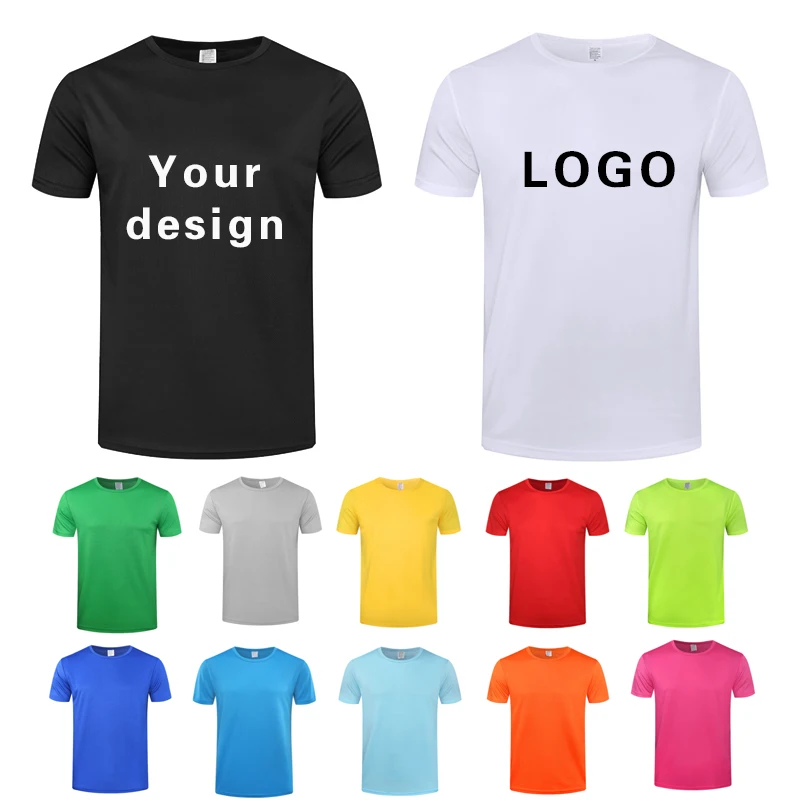 T Shirt Print Logo Women For Men Quick Drying Running Gym Short Sleeve Custom Jersey Sports Attire Diy Photo Team Brand Design