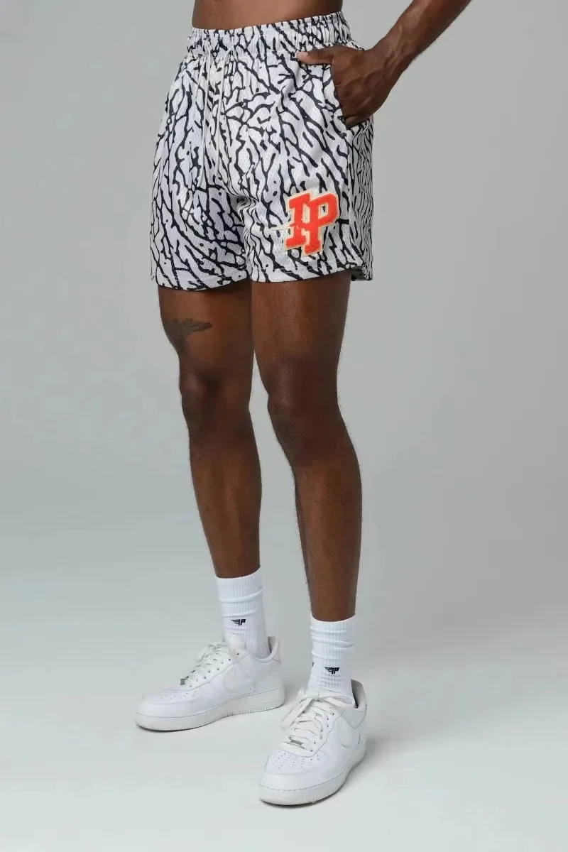 Mens Clothing IP Trend Casual Shorts Summer Fitness Sports Mesh Breathable Quick Dry Short Pants Man Beach Basketball Sweatpants