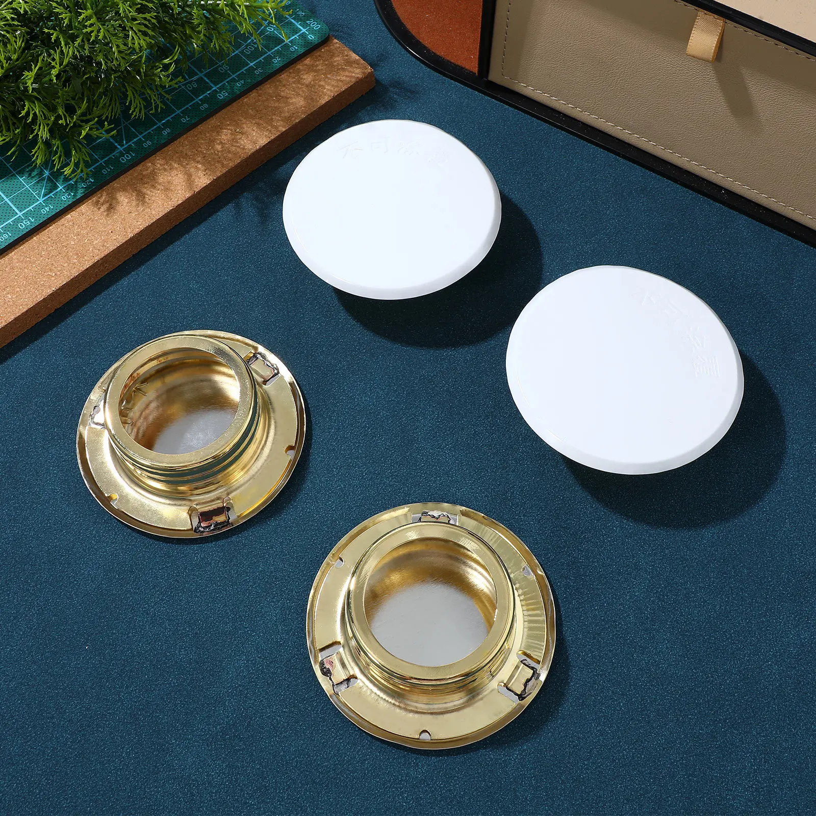 4Pcs Ceiling Sprinkler Covers Plate Concealed Design Easy Install White Metal Fire Sprinkler for Indoor Safety System