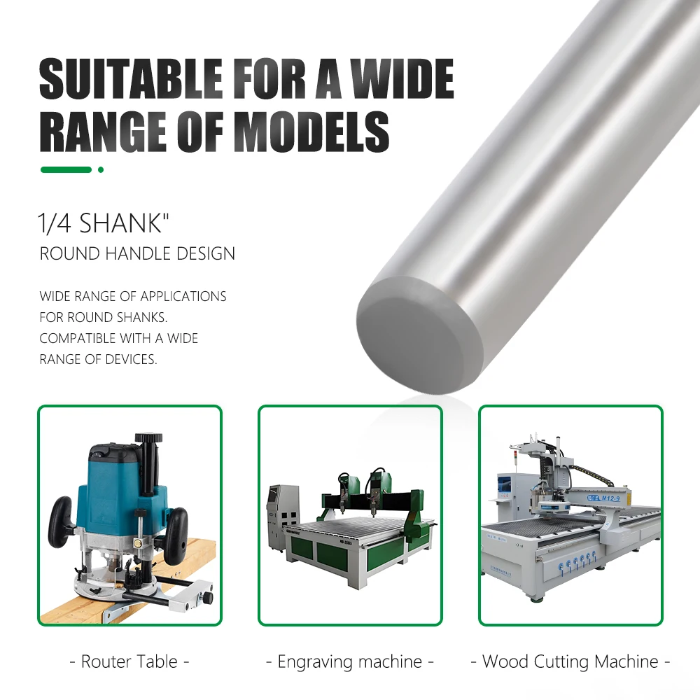 LAVIE 1/4 6mm Shank T-Slot Router Bit dengan Bearing - Pemotong Alur Ganda untuk Pembuatan Alur & Pinggiran Kayu C06318FX35