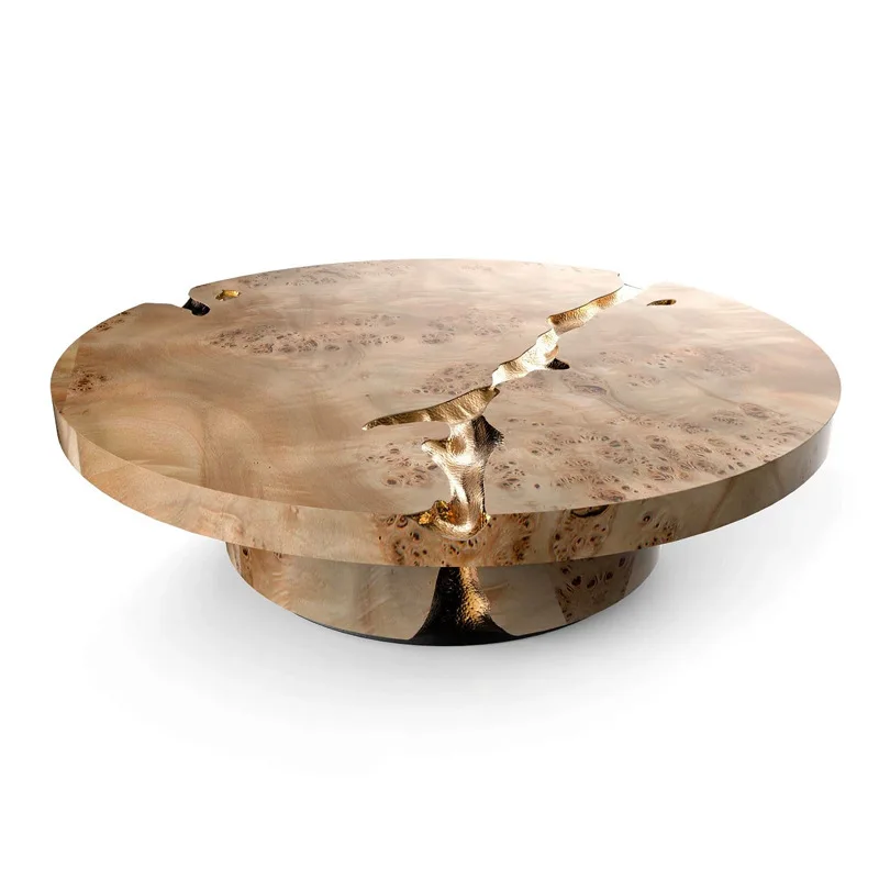 luxury solid wood coffee table modern simple small apartment living room home