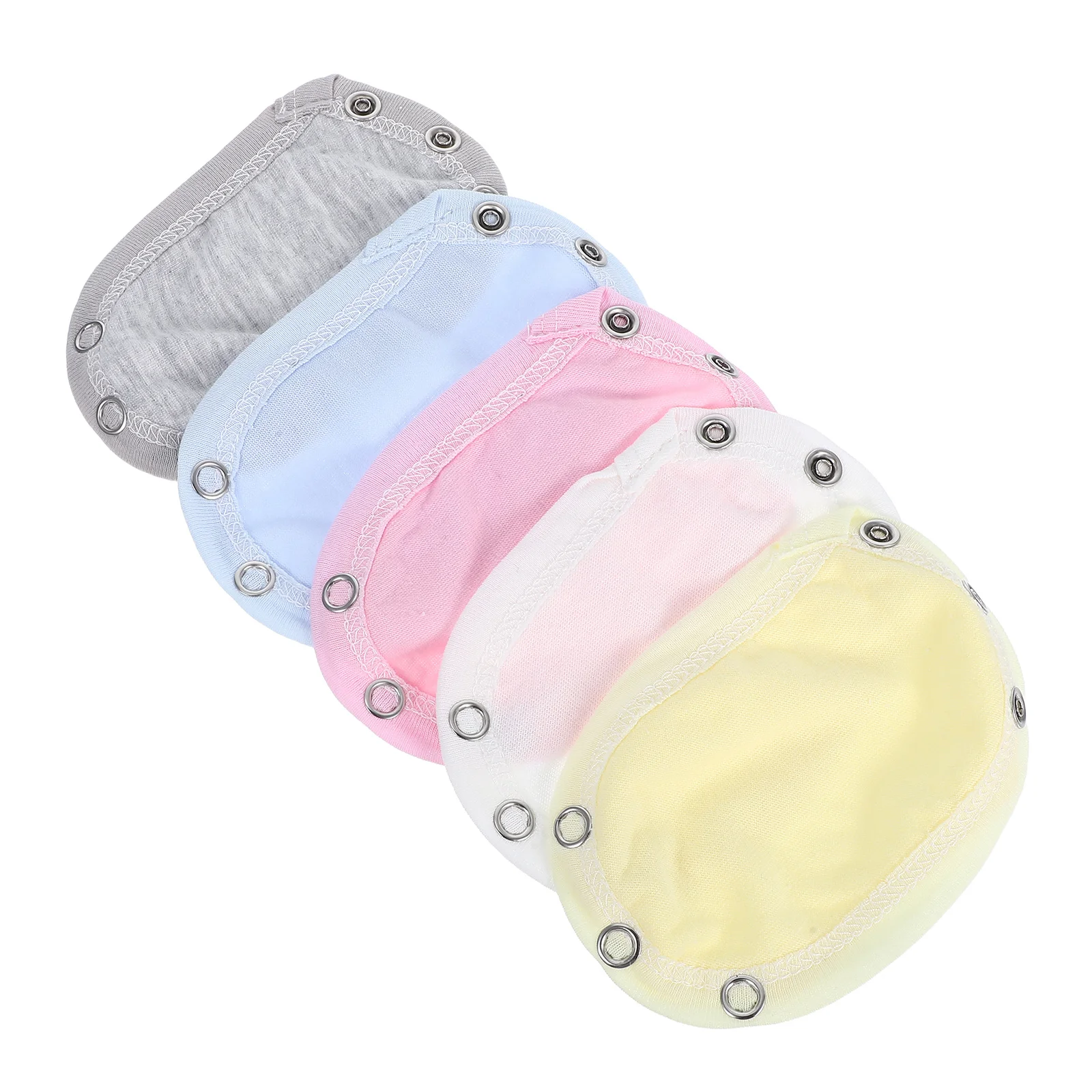 

5Pcs Cotton Bodysuit Extender for Skin-Friendly Snap Closure Long Sleeve Compatible with Multiple Outfits Toddler