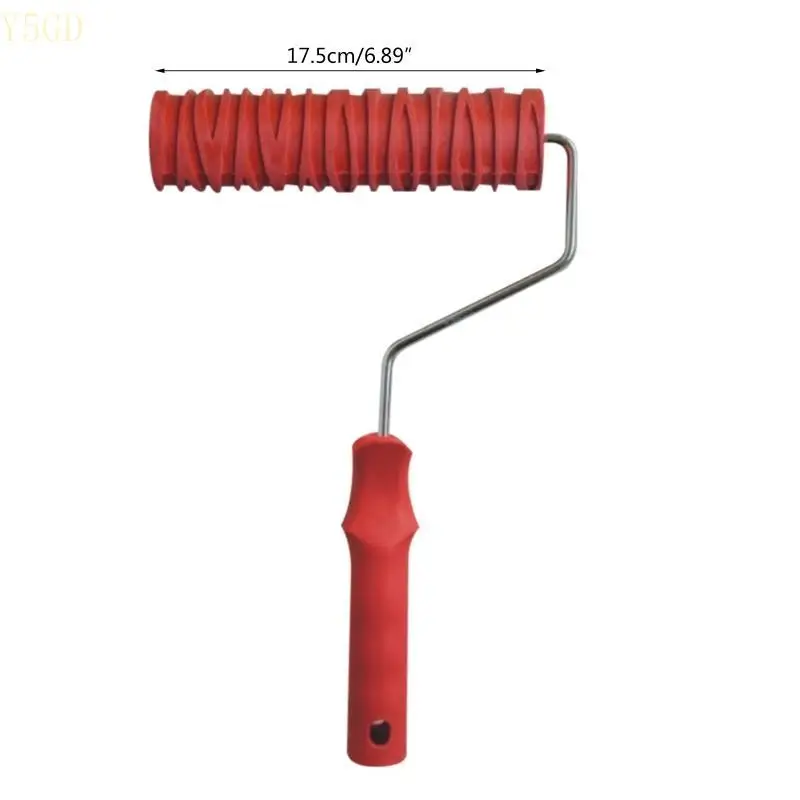 Y5GD 7 Paint Rouleau peinture Portable Modèle grain peinture Paint Rouleau Rouleau Mur décoration