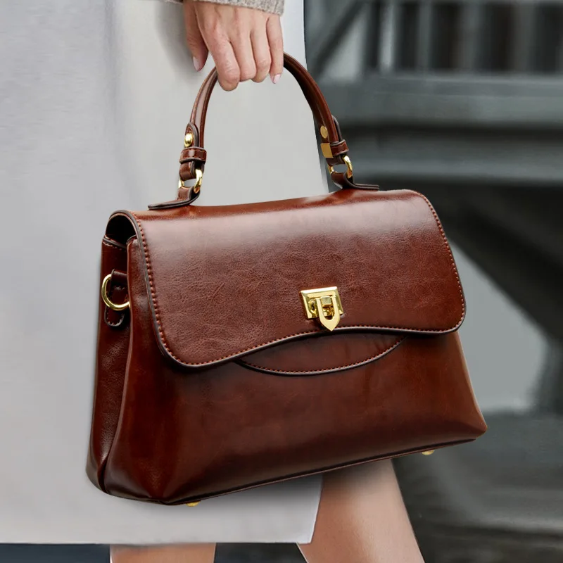 2026 Women's Fashion Small Square Bag Shoulder Bag Vintage Casual High Quality PU Leather Handbag Crossbody Bags for Women