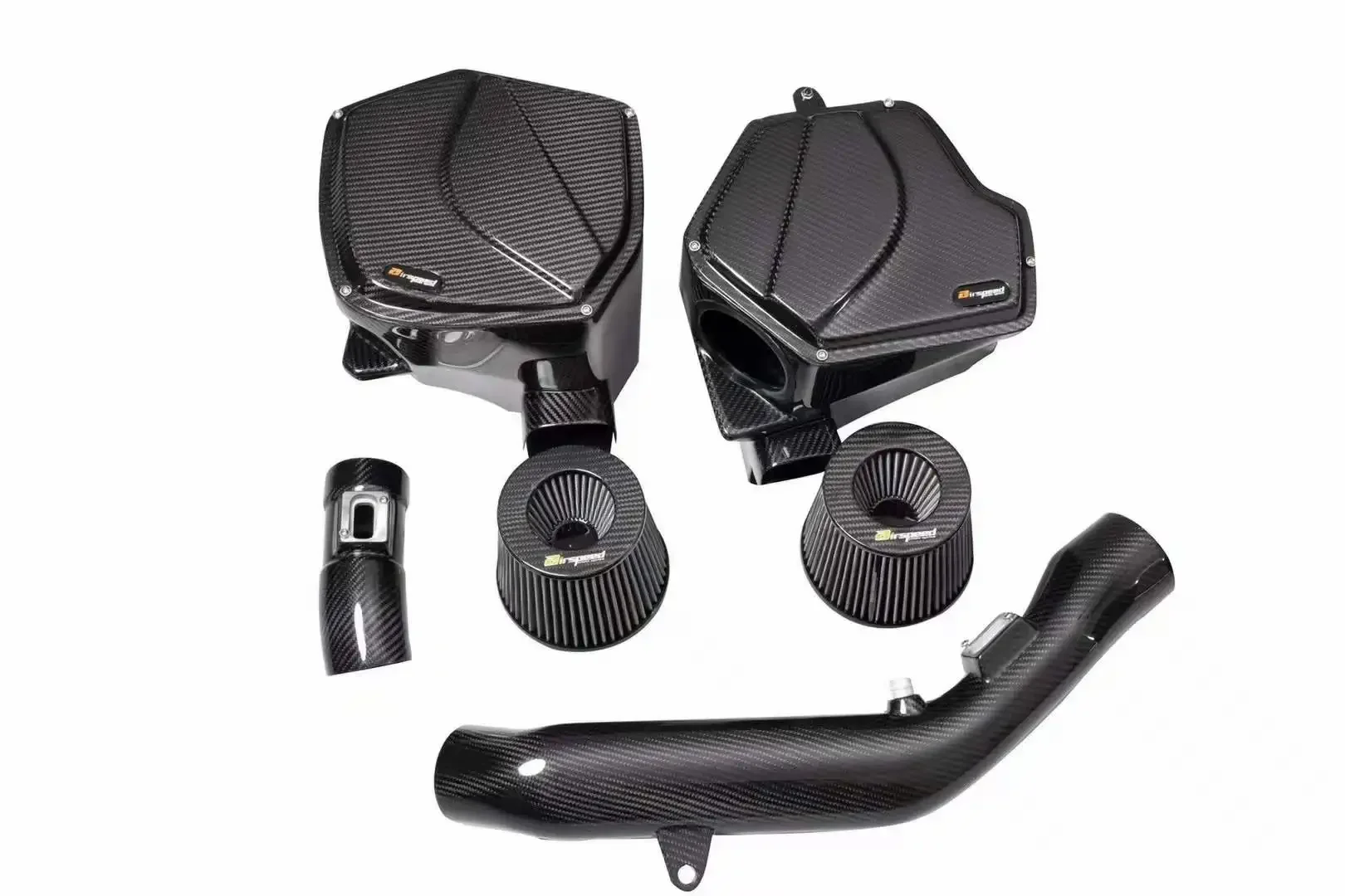 High Quality Dry Carbon Fiber 3K Twill Car Cold Air Intake Kits For BMW M2C M3 M4 F87 S55