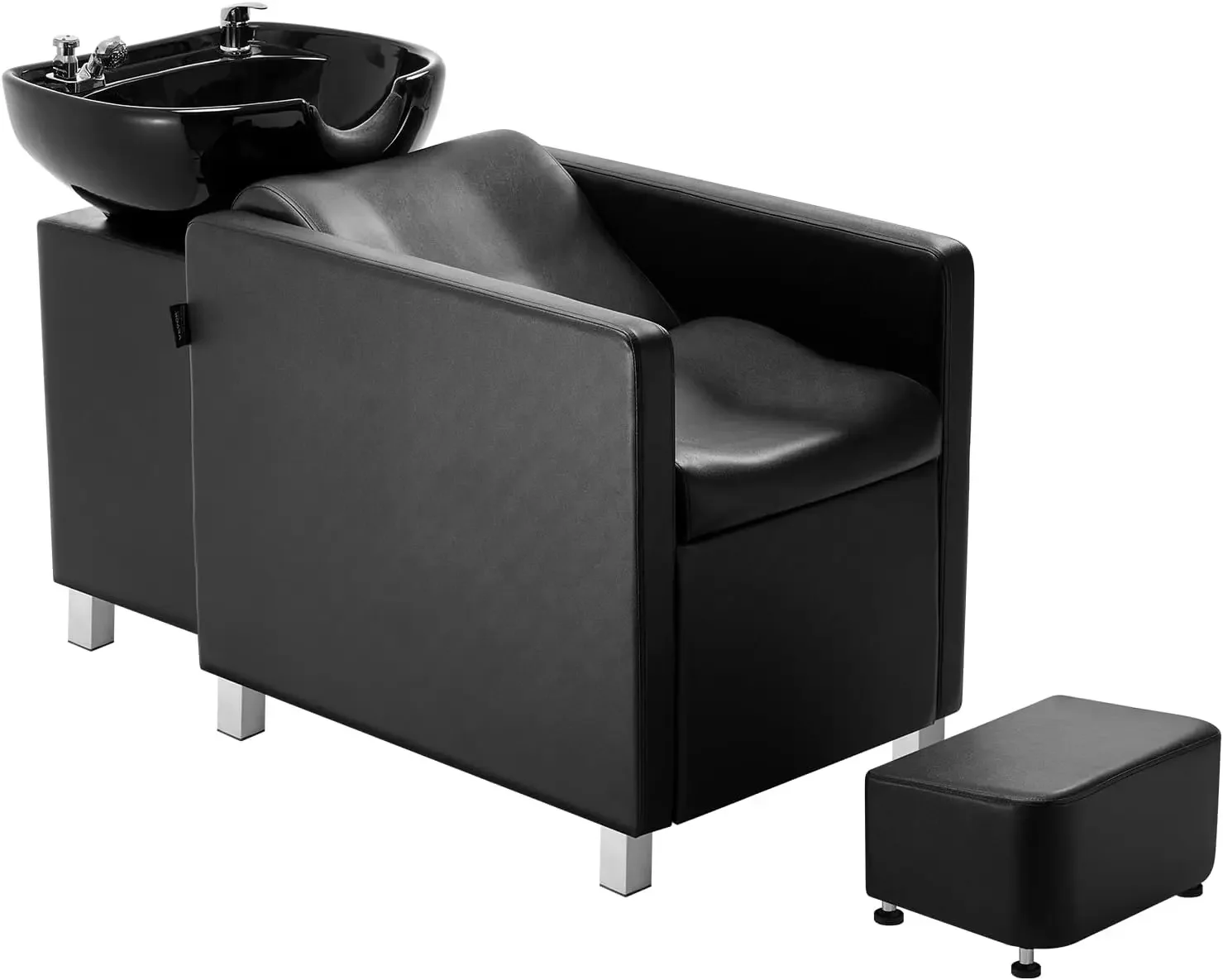 Shampoo Backwash Chair, Salon & Spa Hair Washing Station, Backwash Barber Shampoo Bowl and Chair