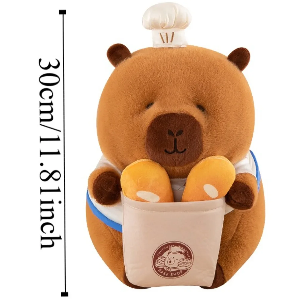 カピバラ-子供のためのぬいぐるみ,漫画のおもちゃ,柔らかいシミュレーション,ベーキング,カピバラ,ふわふわ