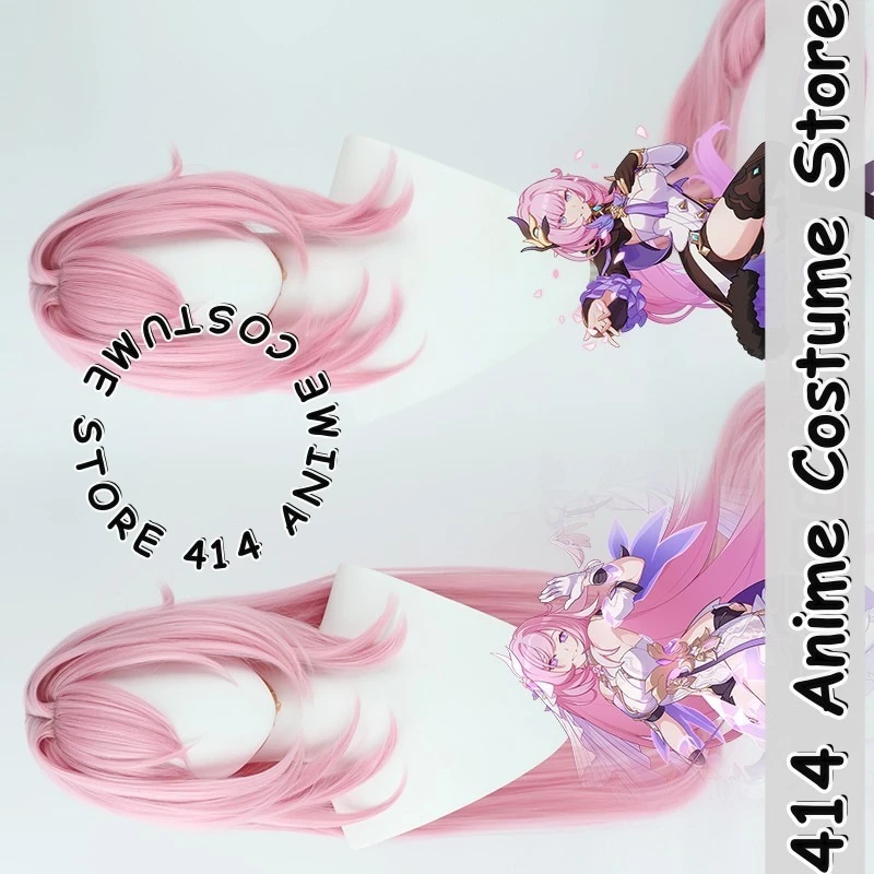 

Game & Anime Elysia Cosplay Wig Honkai Impact 3rd Heat-Resistant Fiber Synthetic Hair