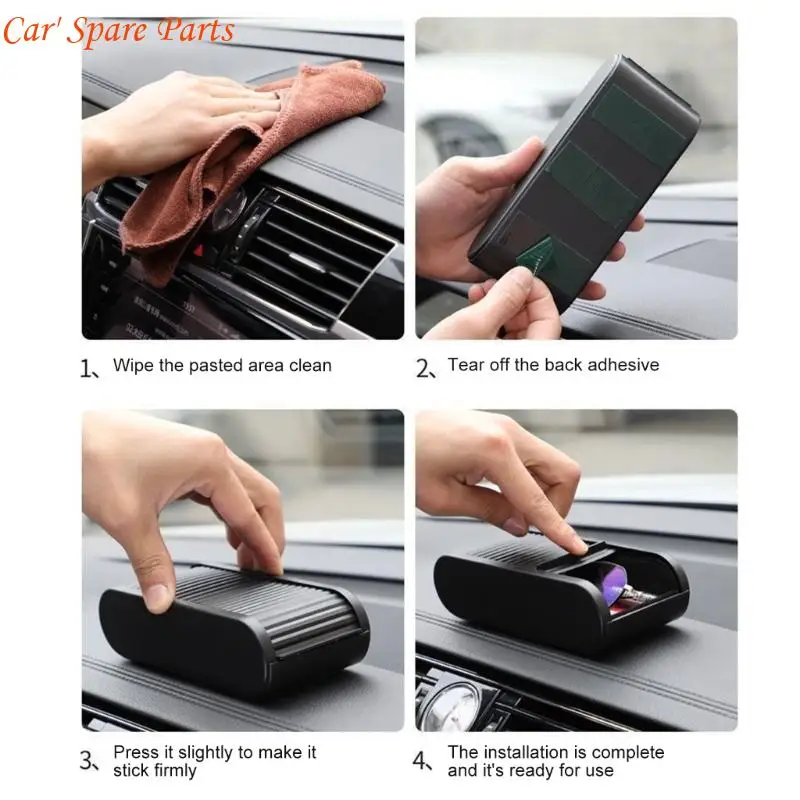 Y4UA صندوق منظم داخلي للسيارة صندوق تخزين وحدة التحكم مضاد للانزلاق لمعظم موديلات المركبات