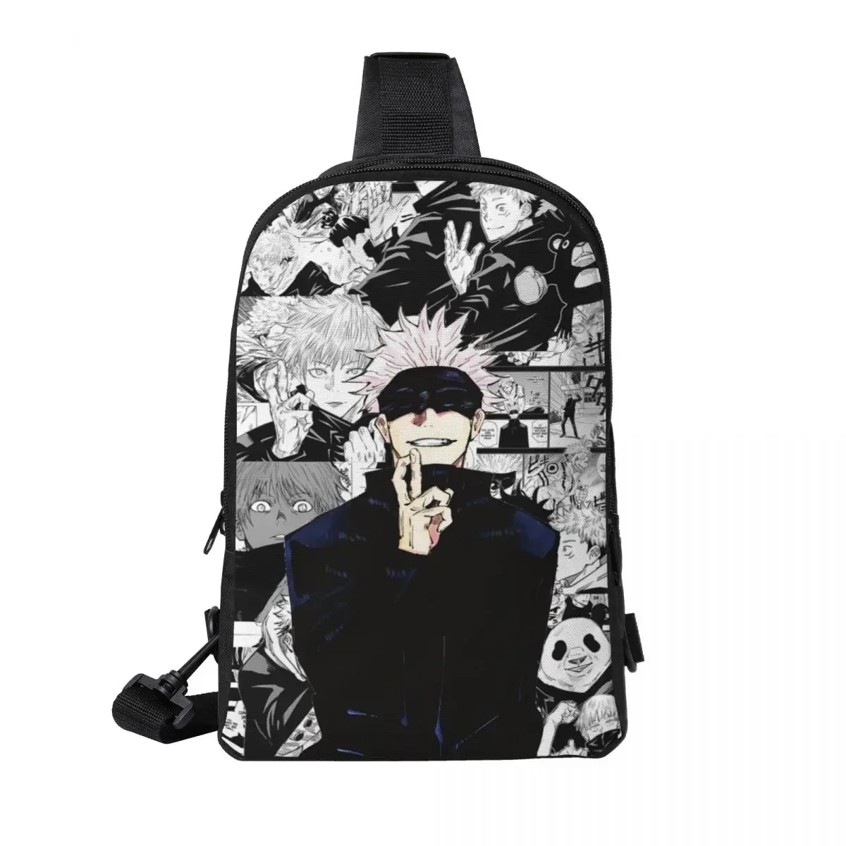 

Anime Jujutsu Kaisen Crossbody Sling Backpack Shoulder Sling Chest Bag Adjustable Travel Hiking Daypack Outdoor for Women & Men