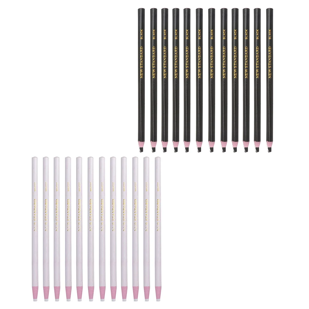 

24Pcs Multi-Purpose Crayons Mark Pens for Professional Tailors Durable Sewing Tools Eco-Friendly Bamboo Plastic Colorful