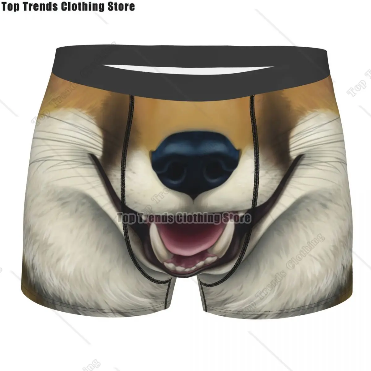 

Fox Pattern Boxer Shorts For Men 3D Printed 3D Animal Print Underwear Panties Briefs Soft Underpants