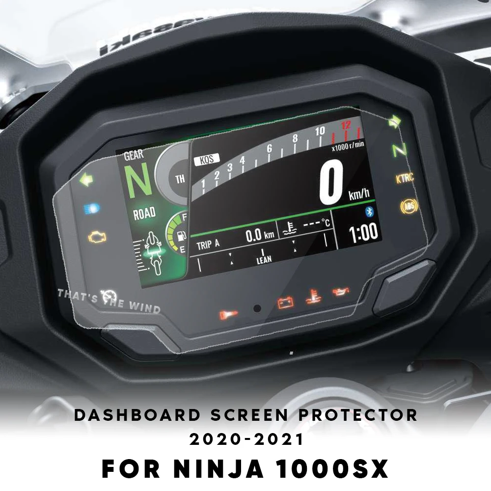 For Kawasaki Ninja 1000SX Ninja1000 Ninja1000SX 1000 SX 2020 2021 Scratch Cluster Protection Instrument Film Screen Dashboard