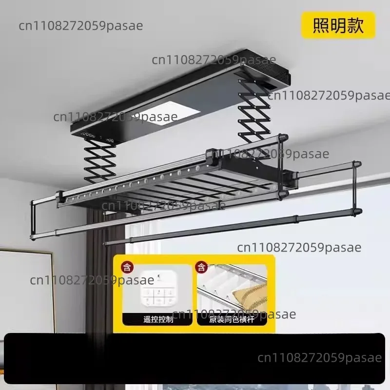 Electric drying rack Intelligent remote control Home balcony Lifting voice control Retractable cooling drying rack