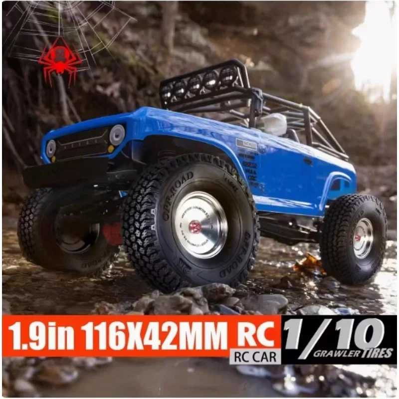 

4 шт. 116 мм 1.9-дюймовые шины для радиоуправляемых краулеров Axial SCX10 TRX4 D90 | Внедорожные резиновые шины, водонепроницаемые, нескользящие