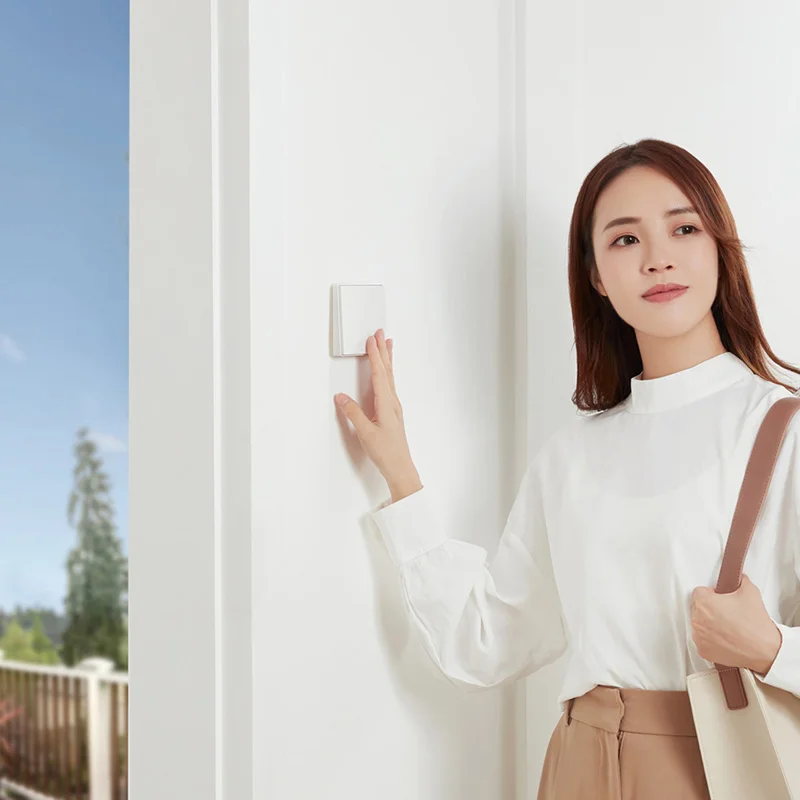 Aqara Interruttore da parete D1 Zigbee Pulsante luce wireless intelligente Telecomando compatibile con l'app Mijia HomeKit WiFi