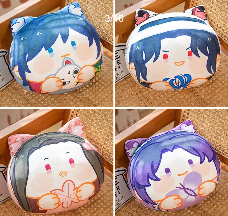 Game Anime  Tomioka Giyuu Stuffed Cute Characters Plush Doll Figure Room Decor Sofa Cushion Spherical pillow Toys