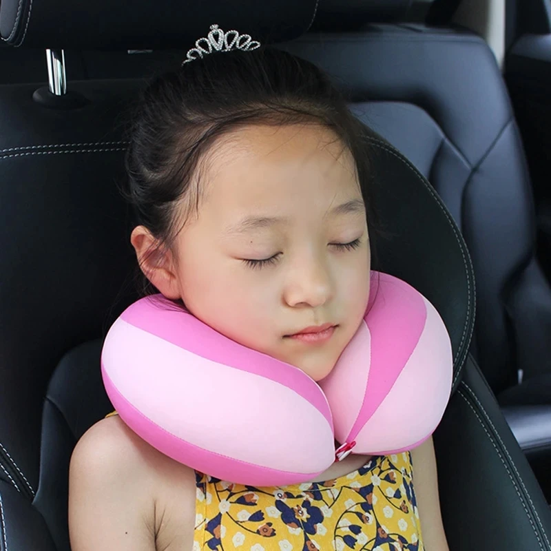 Baby Pillow For Newborns Travel Neck Pillow U-Shape For Car Headrest Air Cushion Children Car Seat Head Support Infant Baby