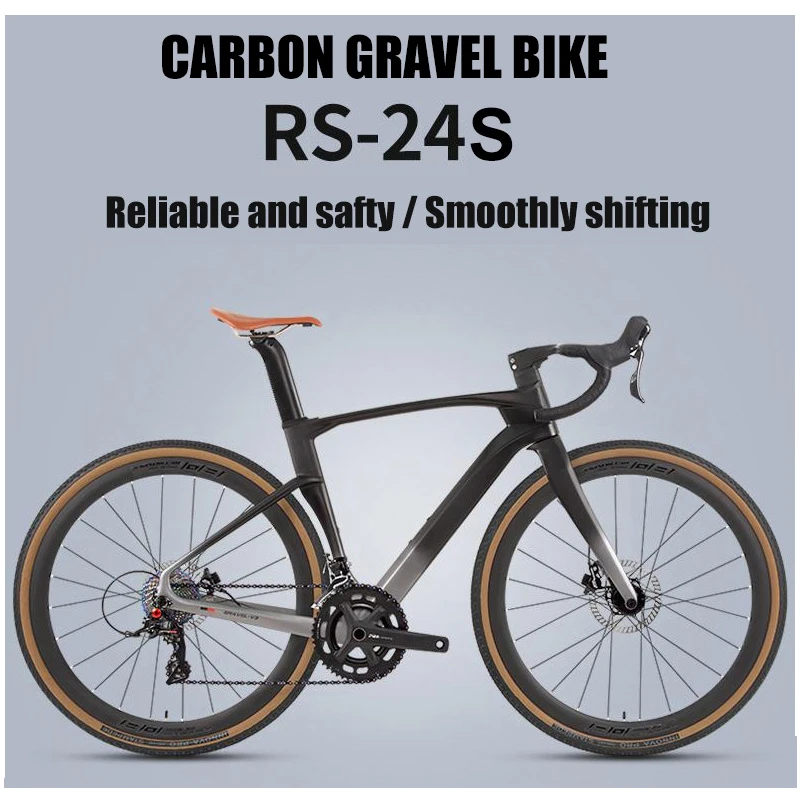 

TWITTER Carbon Gravel Bike V3 SENSAH 24S Hydr Дисковый тормоз 700X40C Велосипед с шинами Внедорожный шоссейный велосипед с полным внутренним тросом для мужчин