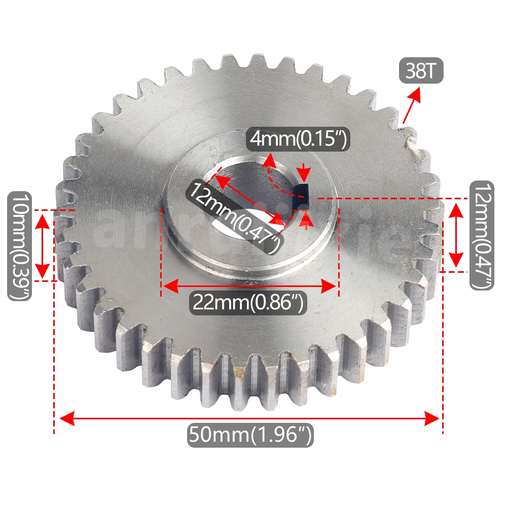 رمح الرئيسي الصلب جسر والعتاد 38 الأسنان الصلب والعتاد المتوسط ، XJ9512 والعتاد XD9512-138
