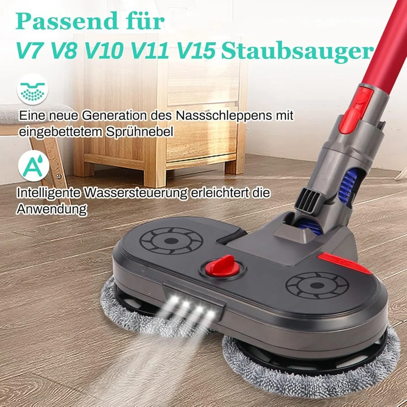 TAIGH-مرفق ممسحة كهربائية للمكنسة الكهربائية دايسون V7/V8/V10/V11/V15 مع وسادات ممسحة قابلة للغسل لخزان المياه