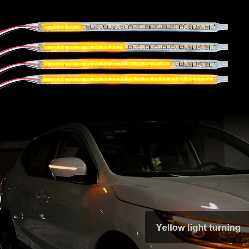 Indicateur de rétroviseur de voiture à LED, lumière de sauna automatique, clignotant, lumière fluide, lumières du jour pour l\'éclairage de voiture,