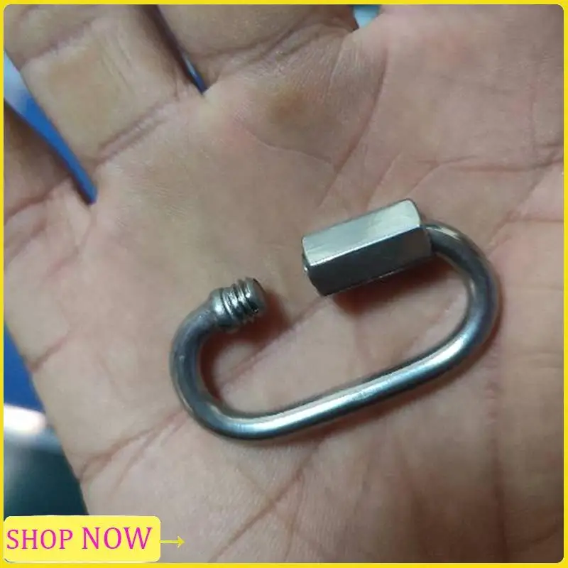 Especial 4MM Quick Connect, D-Link,Heavy Duty Stainless Steel Quick Connect For Hammocks, Camping And Outdoor Equipment (30Pcs)