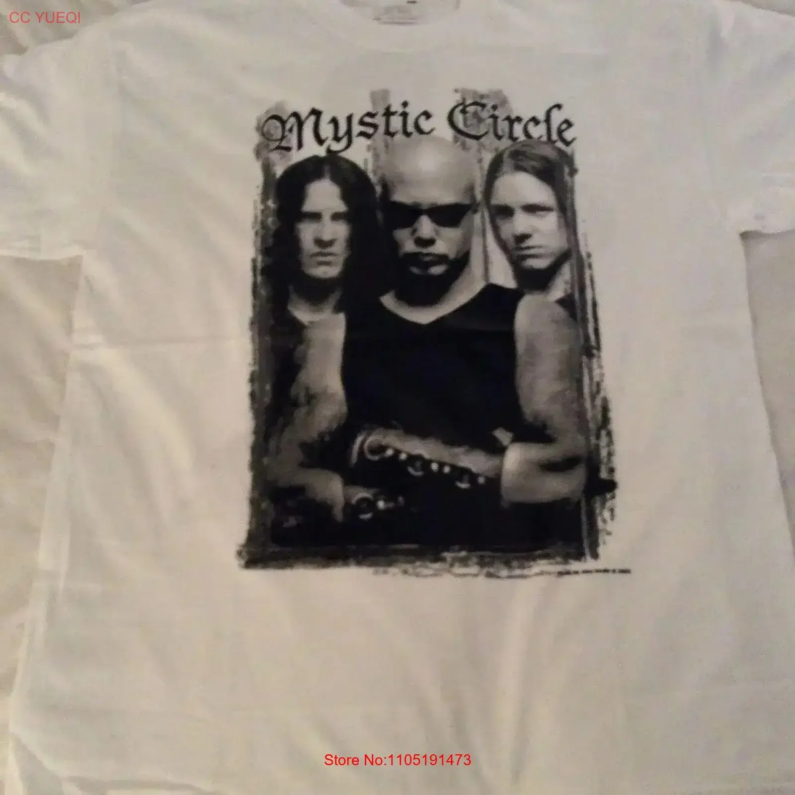 CIRCLE mystique Damien t-shirt XL Arcturus Inquisition le goût Ulver Urfaust vintage lavé décontracté polyvalent unisexe