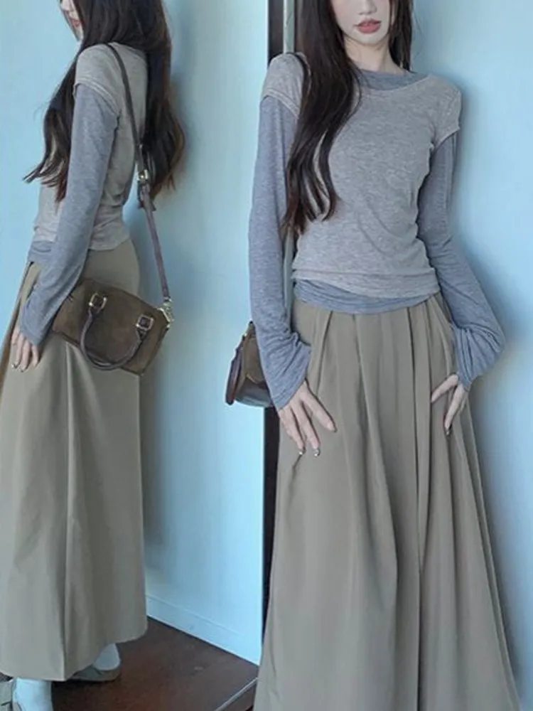 

Женская модная дизайнерская утягивающая футболка с коротким рукавом, длинная футболка в корейском стиле, внутренняя одежда, весна-осень, Новое поступление