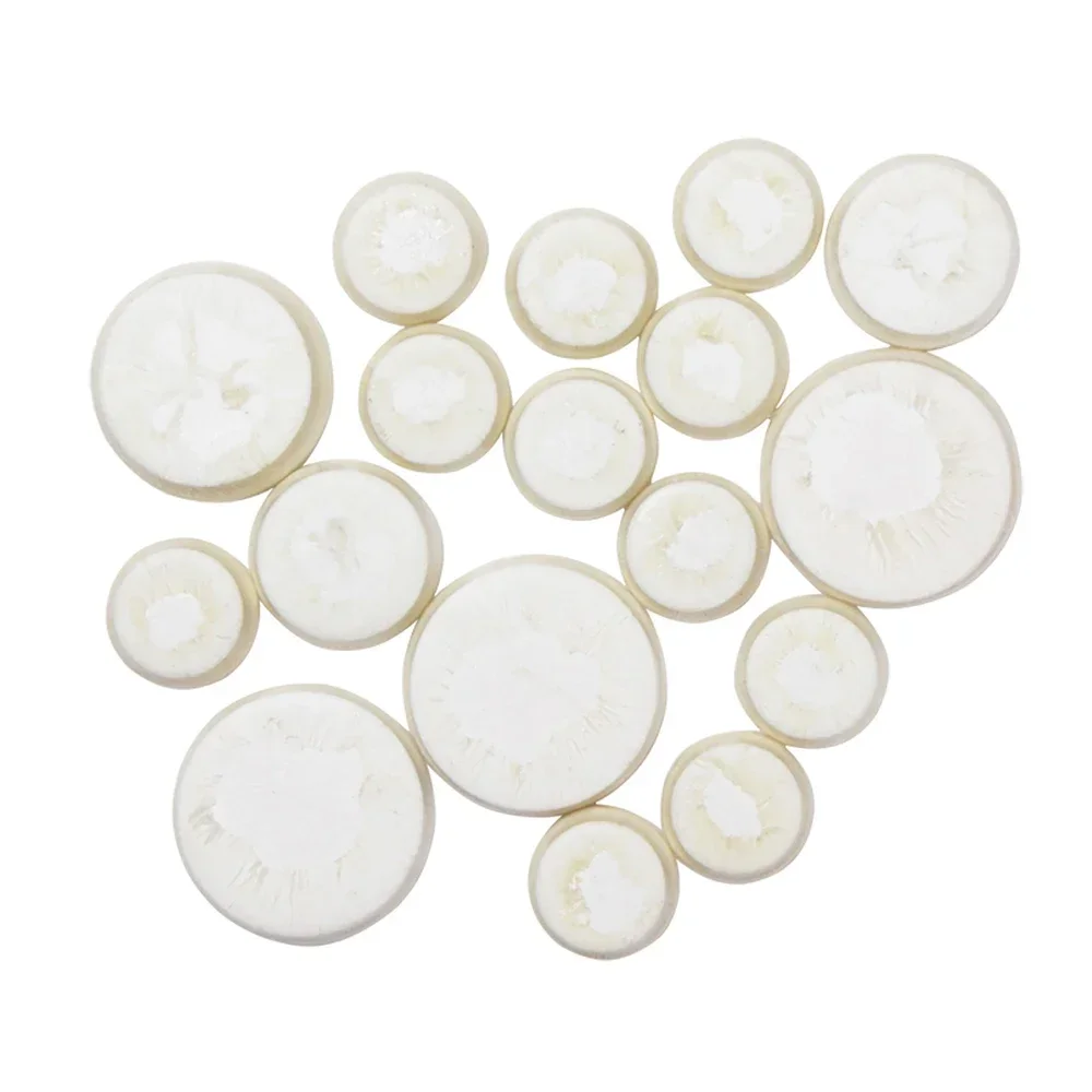 17Pcs/Set Clarinet Pads White Button Leather Pad Durable Exquisite Clarinet Accessories Woodwind Instruments Replacement Parts