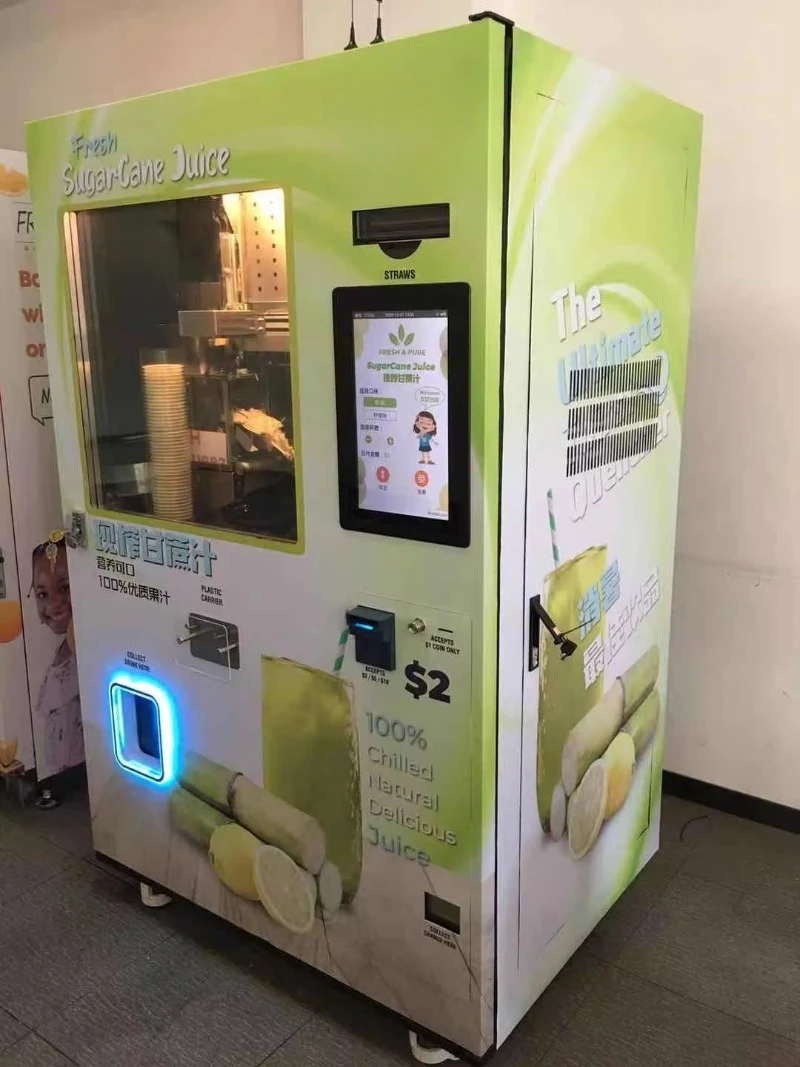 24 Hour Service Sugar Cane Vending Machine with Deliciously Fresh Sugarcane Juice Anytime High Quality Vending Machine