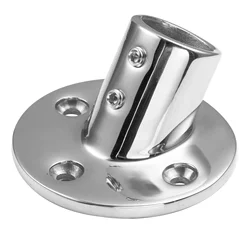 Goture 1PC Boat Hand Rail Fitting 35/45/60/90 Degree Stainless Steel  7/8”/1” Round/Rectangular Base Yacht Boat Railing Hardware