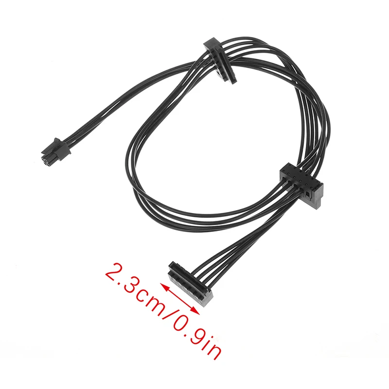 35/45/65CM Cable MINI 4 Pin Turn 2 SATA Power Supply For Lenovo Main Board Interface Small 4Pin To SATA SSD Power Supply Cable