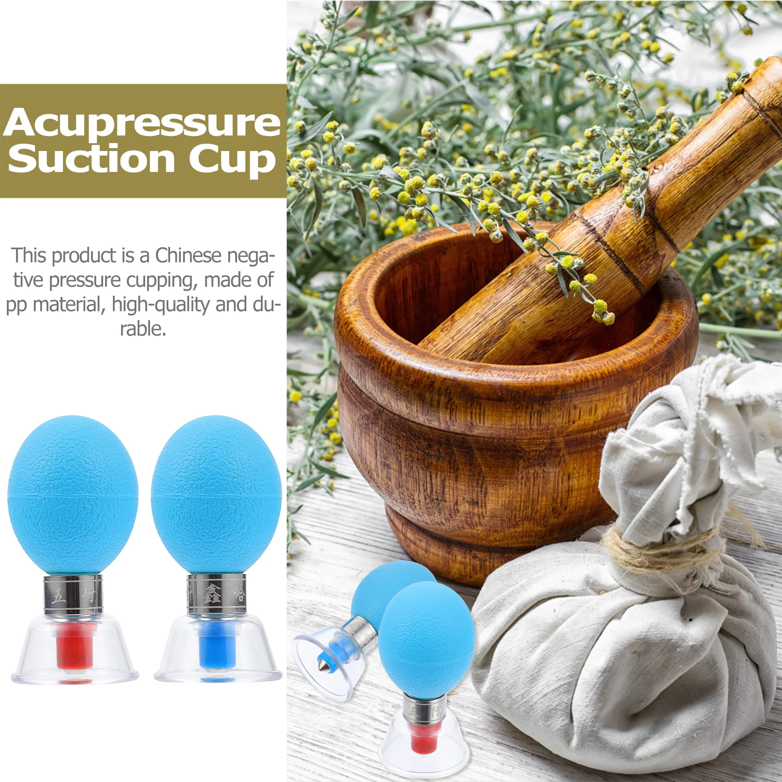 2 Stuks Vacuüm Cupping Cups Zuig Therapie Set Voor Achterbeen Massage Draagbare Lichaamsverzorging Apparaat Acupressuur Tool Huishoudelijke Cupping