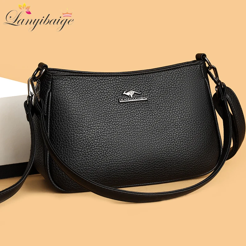 

Genuine Fashion Luxury Women Bags Designer HIgh Quality Soft Oil Leather Crossbody Bags for Women Shoulder Bag Sac A Main 2025