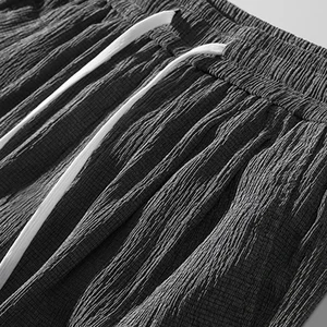 Lce Silk Shorts Homens Finos Esportes Cortados Calças Perna Reta Solta Legal Respirável Nova Tendência de Moda Casual XL-XXXL 8 principais vendas short apertado sexy homem - №6