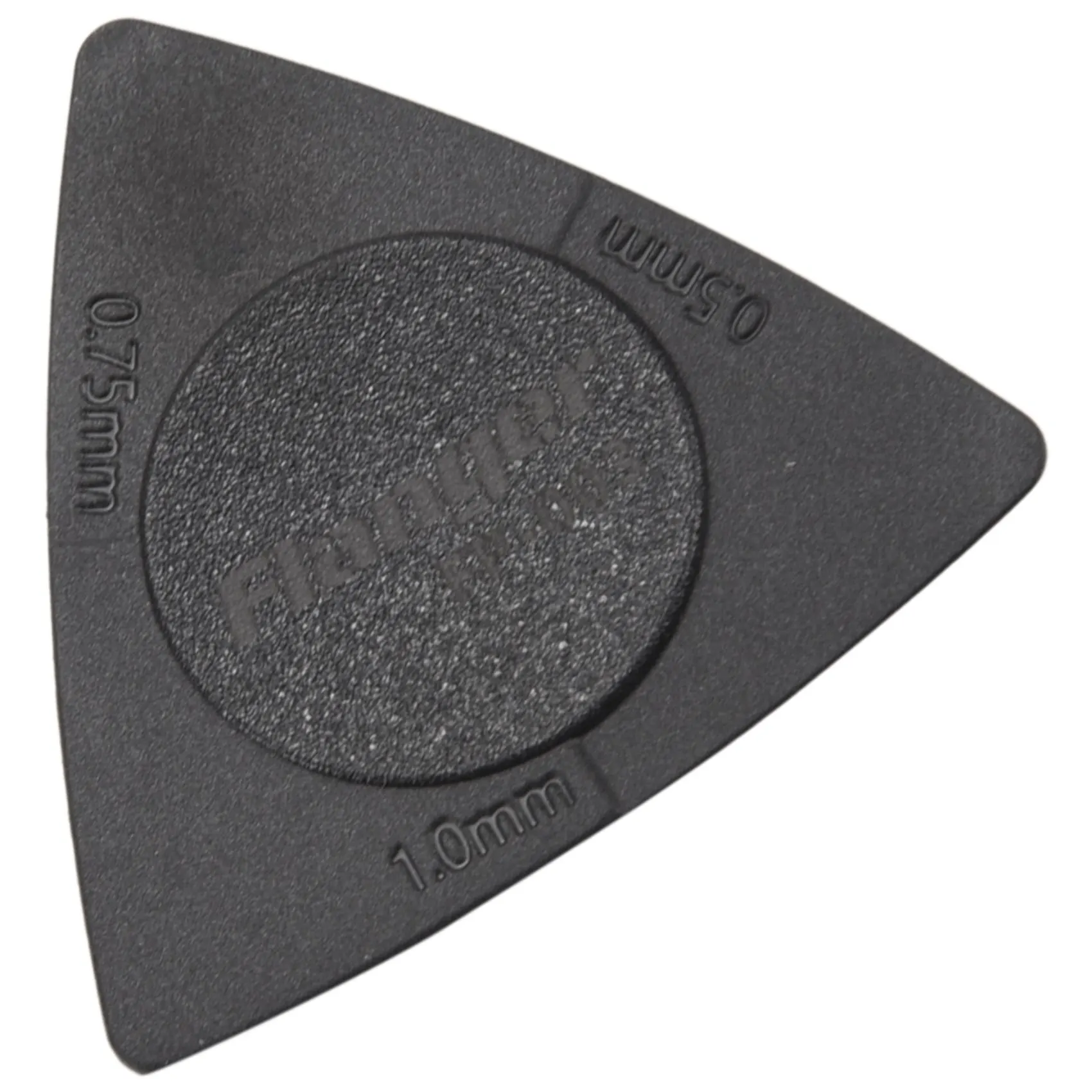 Flanger 10 Stuks Driehoek-Gitaar Plectrums 1.0 0.75 0.5 Mm Dikte In Pc + Abs Materiaal Antislip Stijl Plectrums Zwart