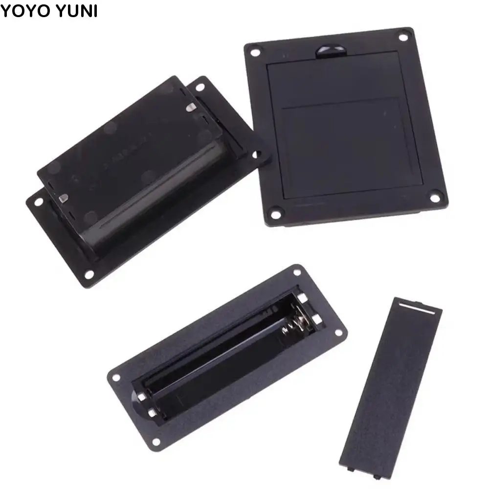 

5pcs 18650 Battery Case Holder Nickel Strips Board Thickening Material Empty Box for 18650 Battery Black ABS Plastic