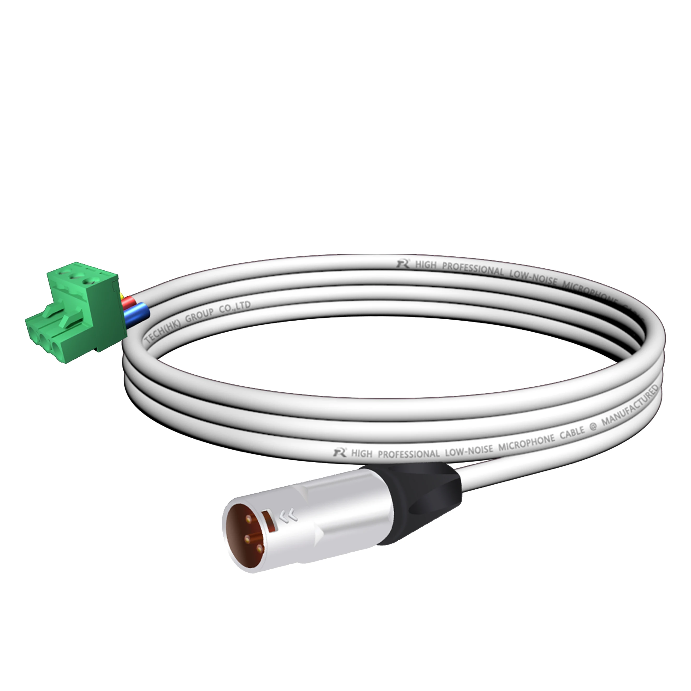 Poliertes Metallgehäuse, Zugentlastung, Phoenix-zu-XLR-Buchse/-Stecker-Audiokabel, 3-polige Schraubklemme, geräuscharmes, abgeschirmtes Kabel – Detail 10