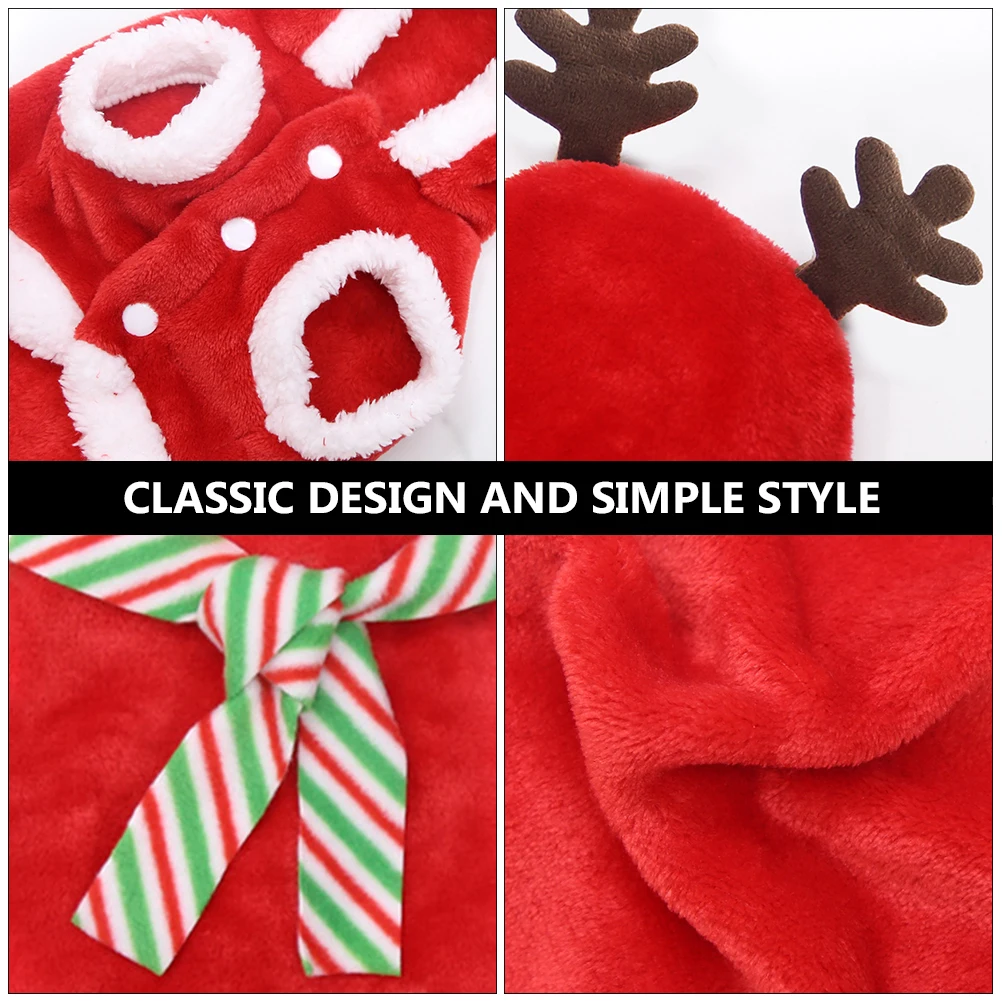 

Pet Christmas Clothes Dog Party Holiday Costume Small Sweater Cosplay Clothing Jacket Outfit Costumes