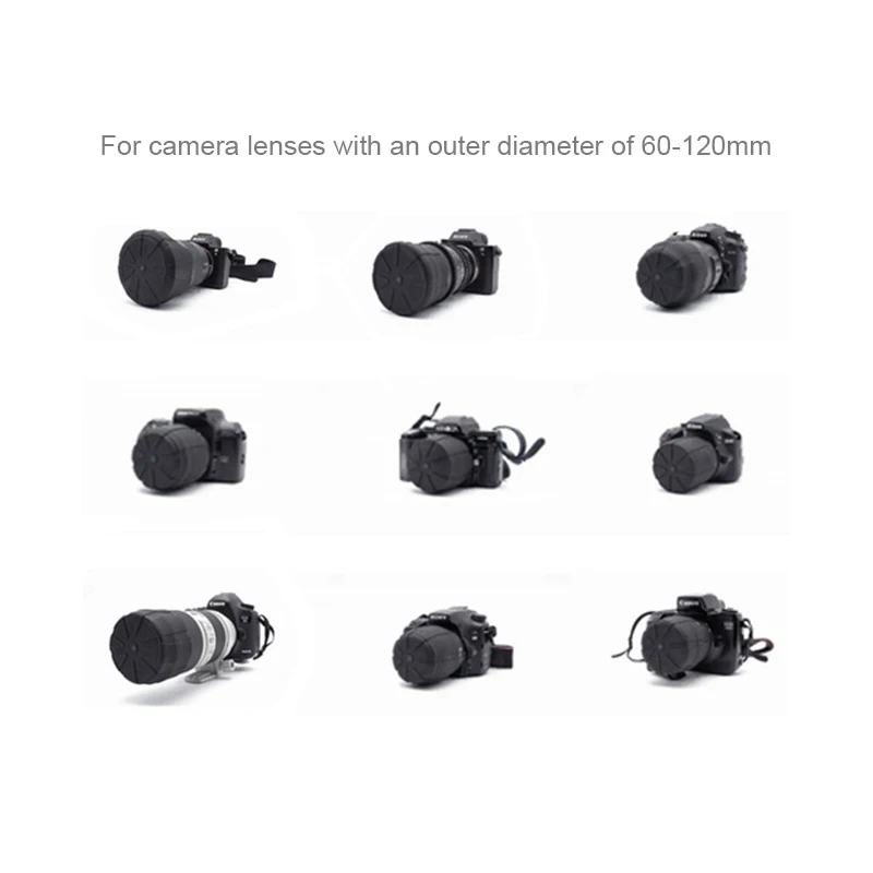 Slr Camera Lens Cover Zachte Siliconen Beschermende Cap Voor Canon Nikon Sony Olypums Fuji Lumix Pentax Dslr Lens